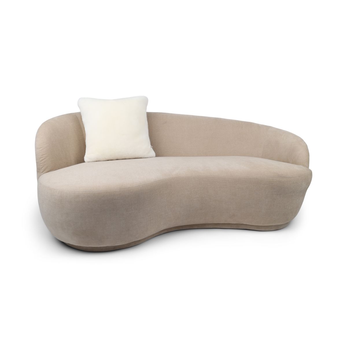 Premium Sheepskin Cushion | Long Wool | New Zealand | Doublesided White