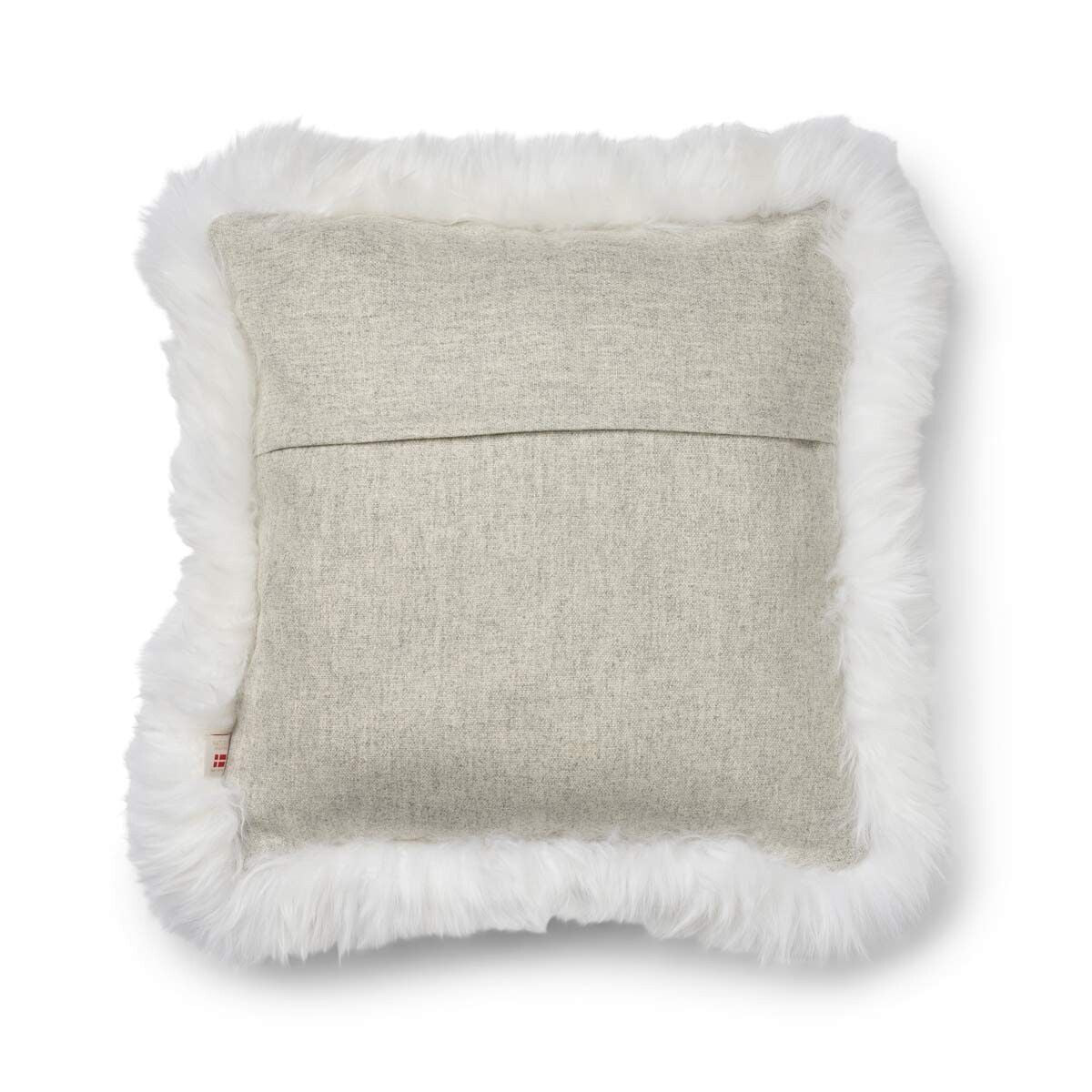 Wool Cushion | LW trim | 20x20 in | 13x20 in Silver/Ivory