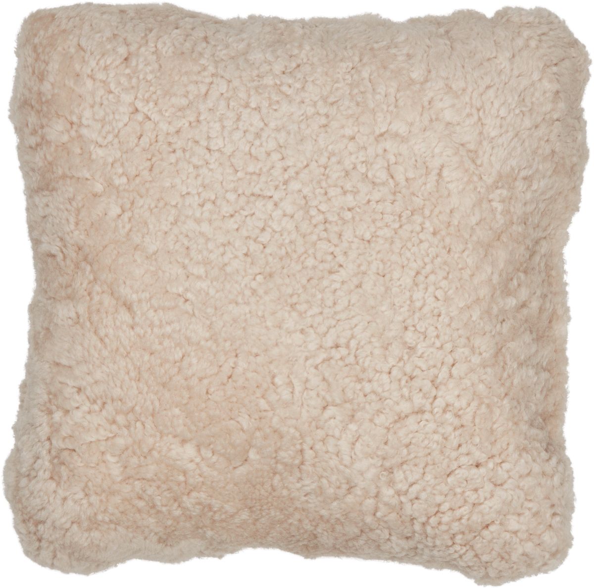 Short-Wool Sheepskin Cushion | Doublesided | 22x22 in