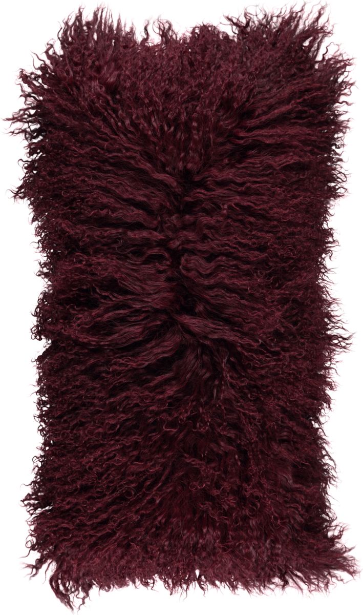 Curly Cushion | 11x22 in Burgundy