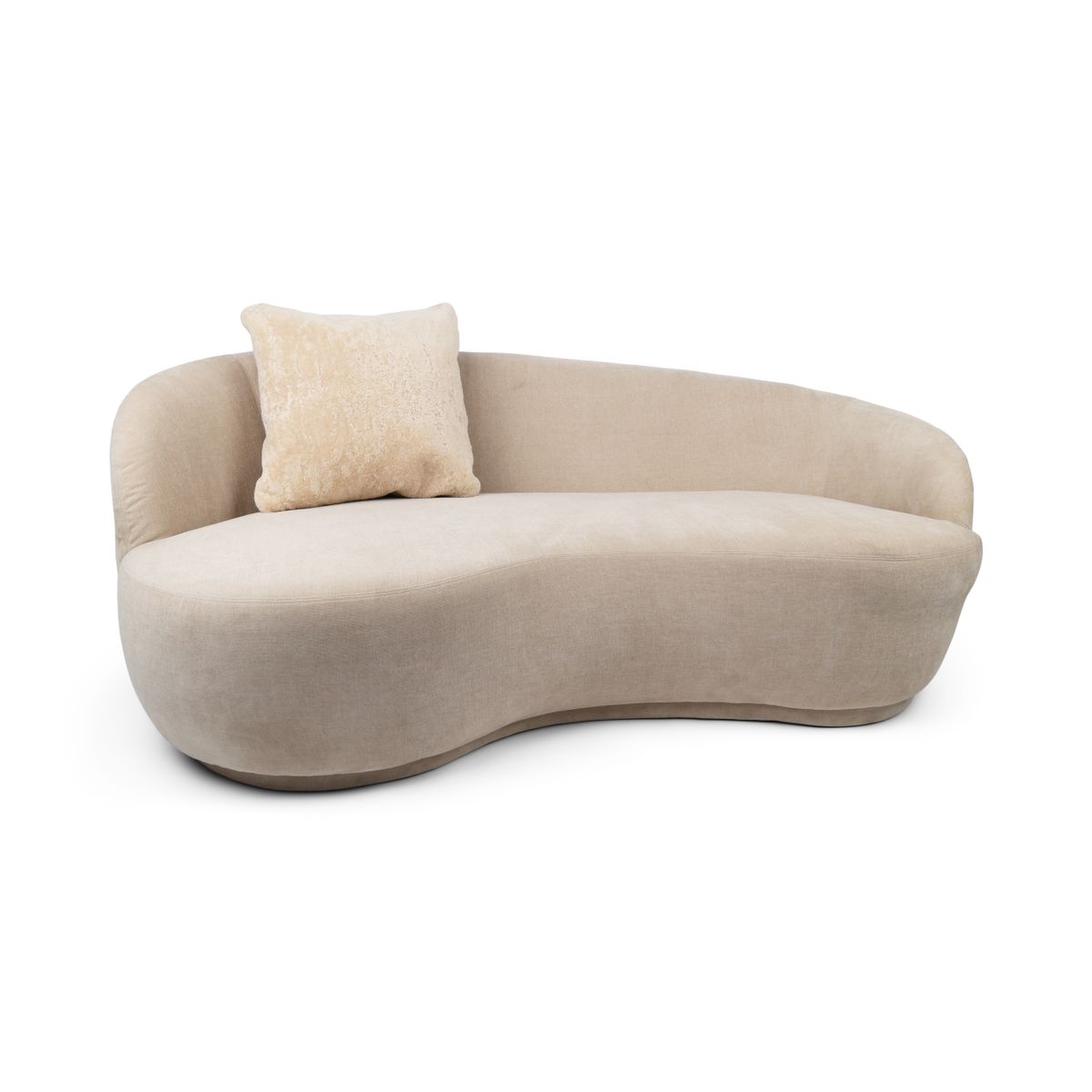 Premium Sheepskin Cushion | Long Wool | New Zealand | Doublesided Beige