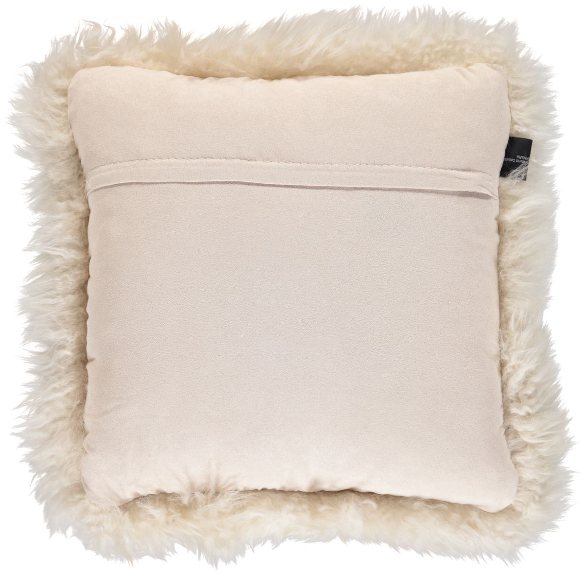 Long-Wool Sheepskin Cushion | 20x20 in Linen