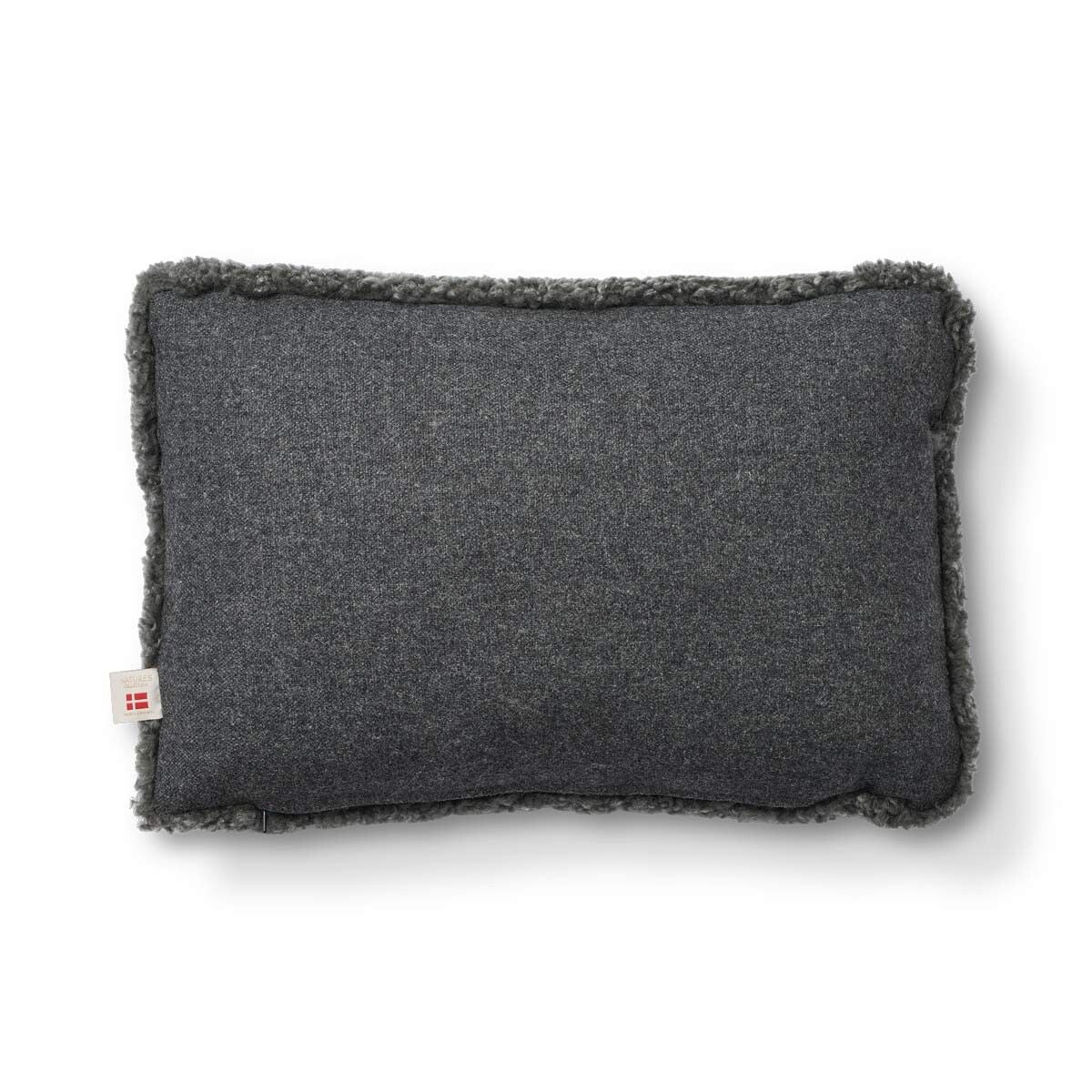 Short-Wool Sheepskin Cushion | 20x20 in | 13x20 in Rock/Graphite