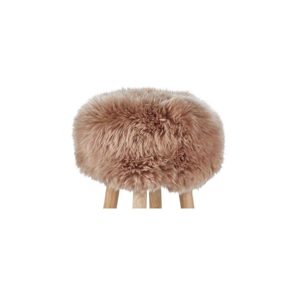 Sheepskin Stool Cover Warm Sand