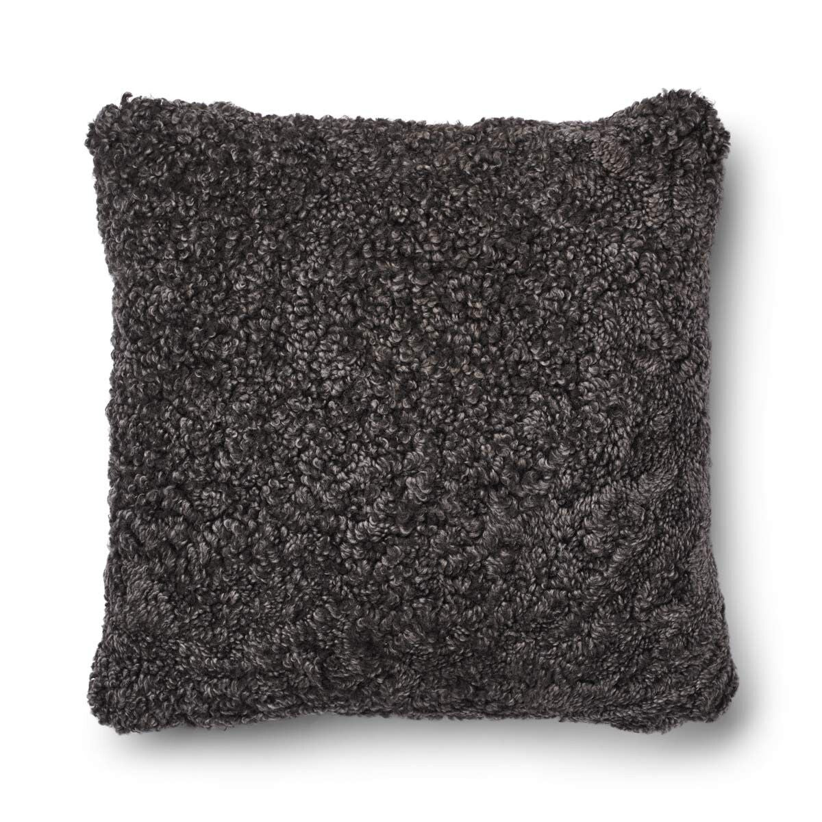 Short-Wool Sheepskin Cushion | 20x20 in | 13x20 in Brown/Cappuccino