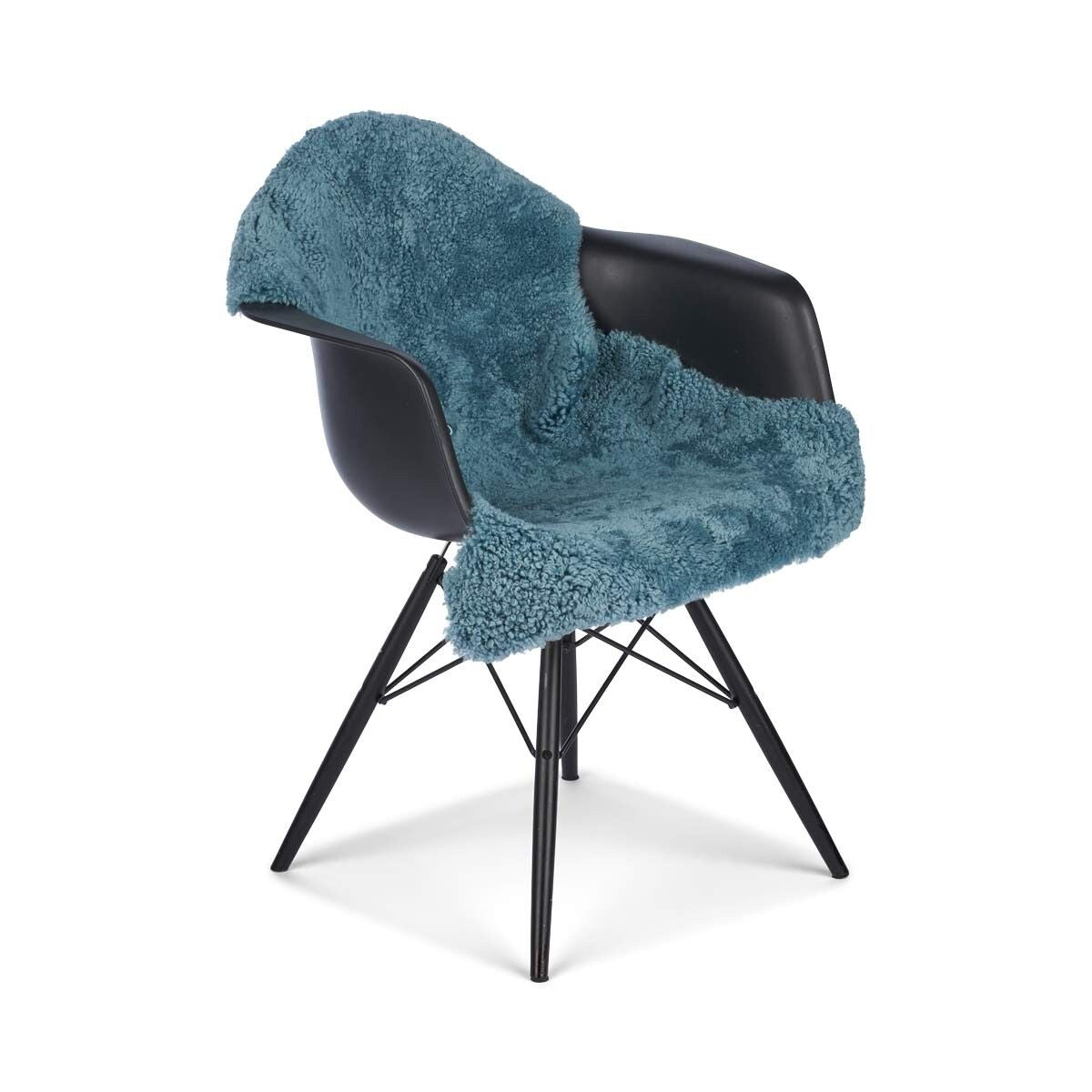 New Zealand Sheepskin | Short Curly Wool Smoke Blue