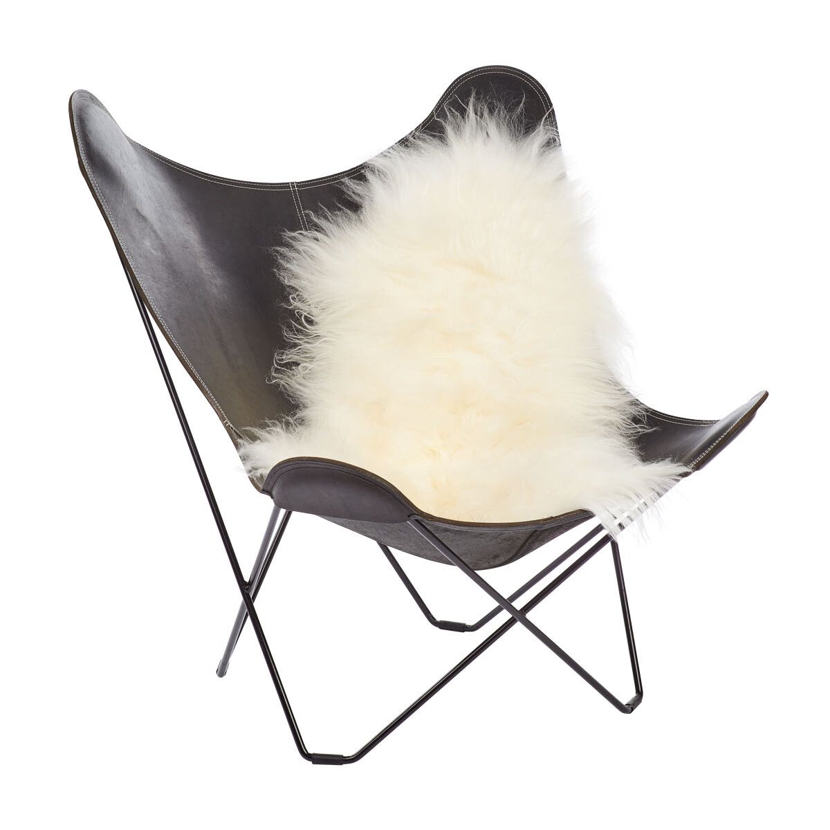 Icelandic Sheepskin | Long Wool | 47+ in Off White