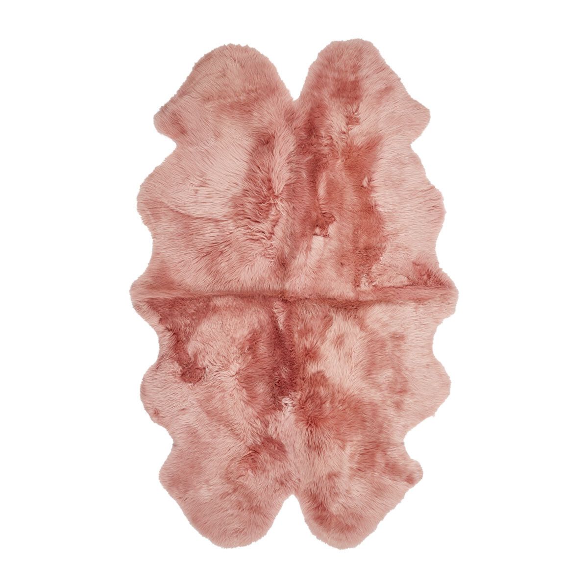 New Zealand Sheepskin | Long Wool | Rug 71x43 in Rosa