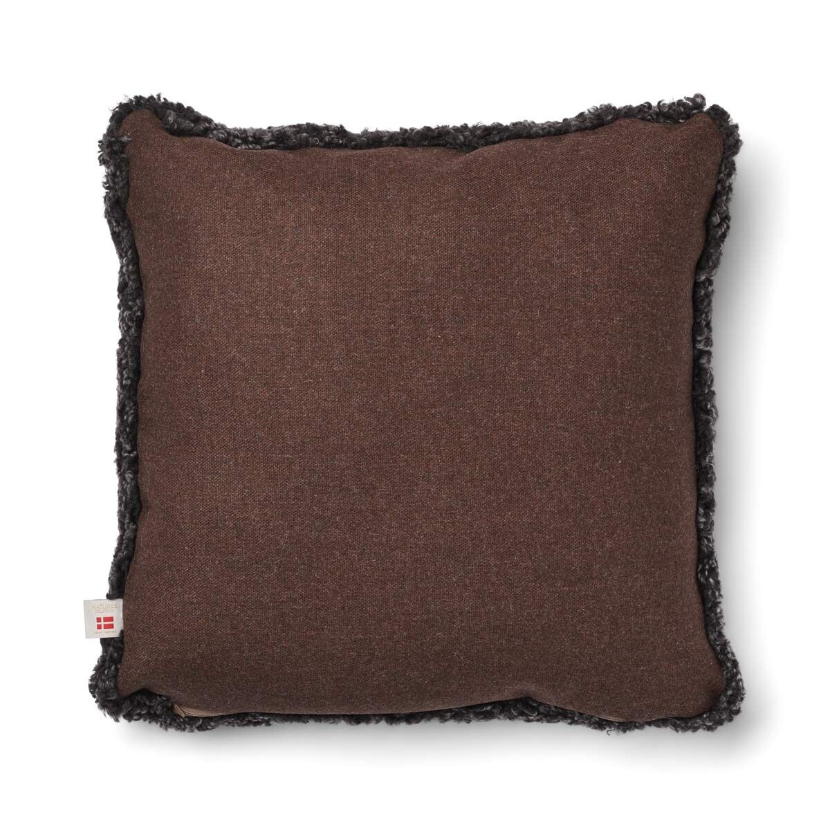 Short-Wool Sheepskin Cushion | 20x20 in | 13x20 in Brown/Cappuccino