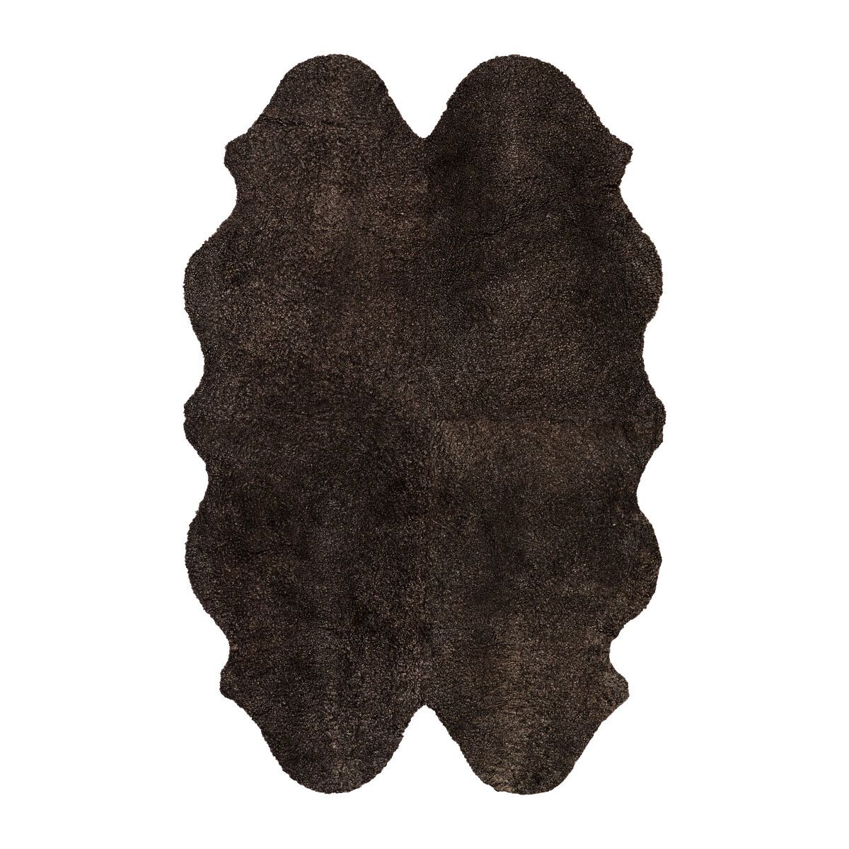 New Zealand Sheepskin | Short Curly Wool | Rug 71x43 in Cappuccino