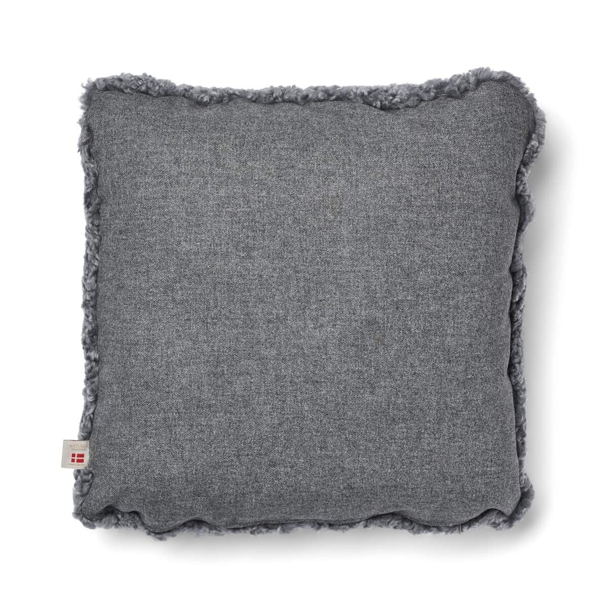 Short-Wool Sheepskin Cushion | 20x20 in | 13x20 in Stone/Light Grey