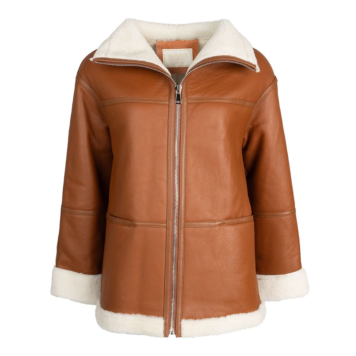 Leather Brown/Ivory