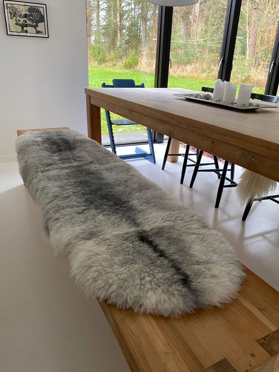 Icelandic Sheepskin | Short Wool | 71 in Natural Grey