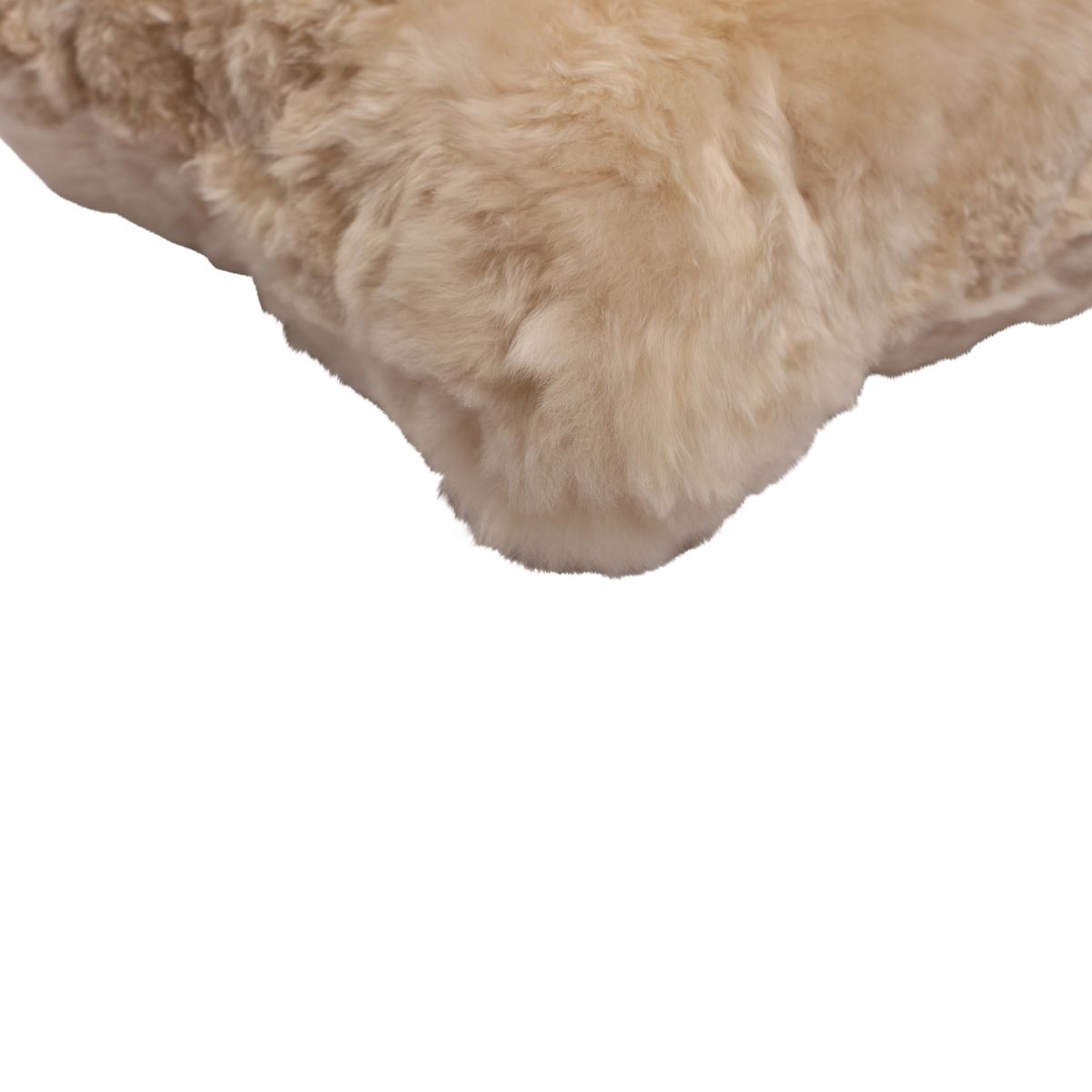 Alpaca Fur Cushion | Double sided | Short Wool Linen