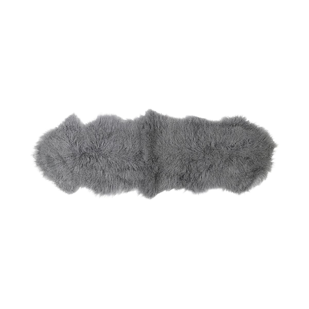 Double Tibetan Sheepskin | 150 x 55 cm Steel