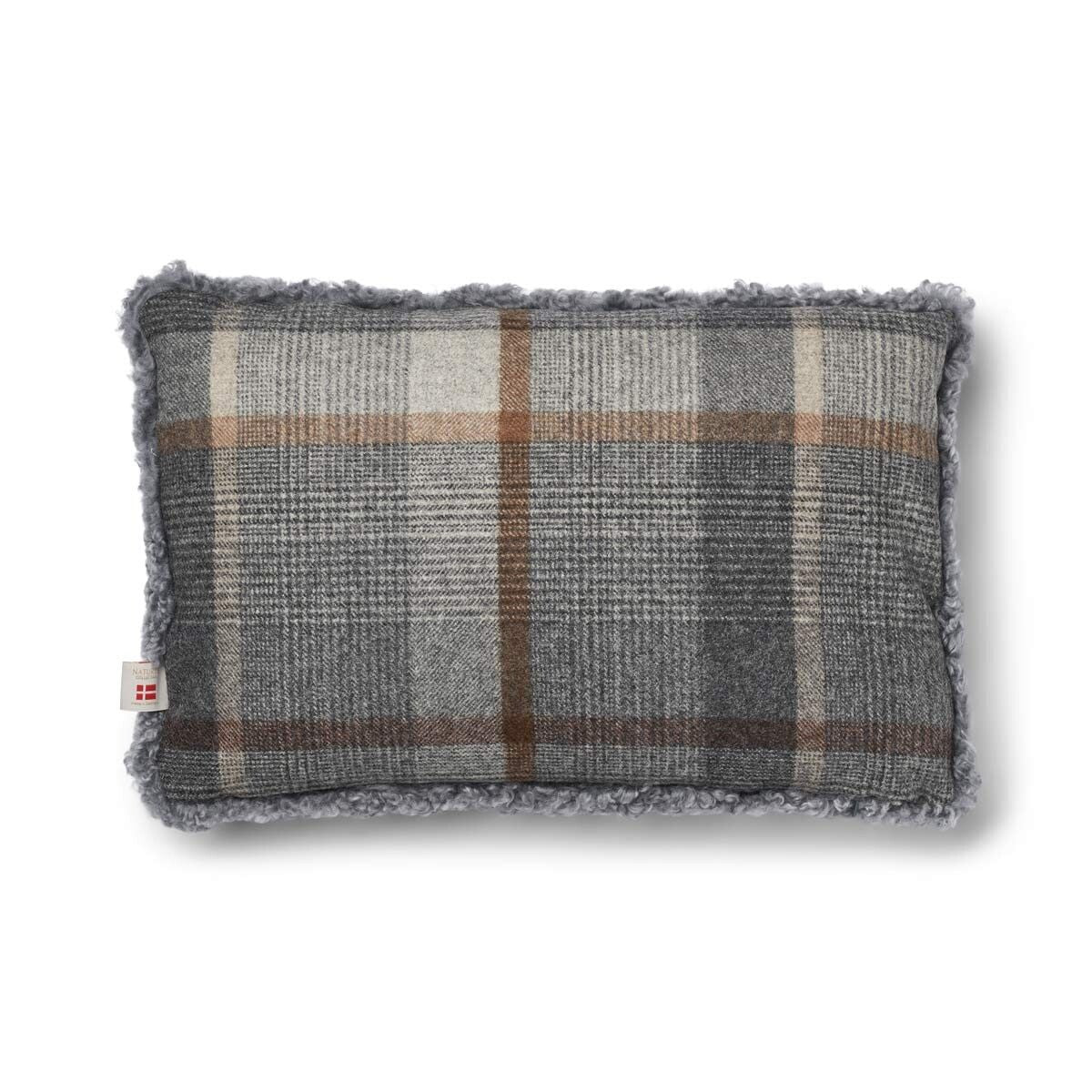One Side Cushion | SW | 20x20 in | 13x20 in Glencheck-Grey/Light Grey