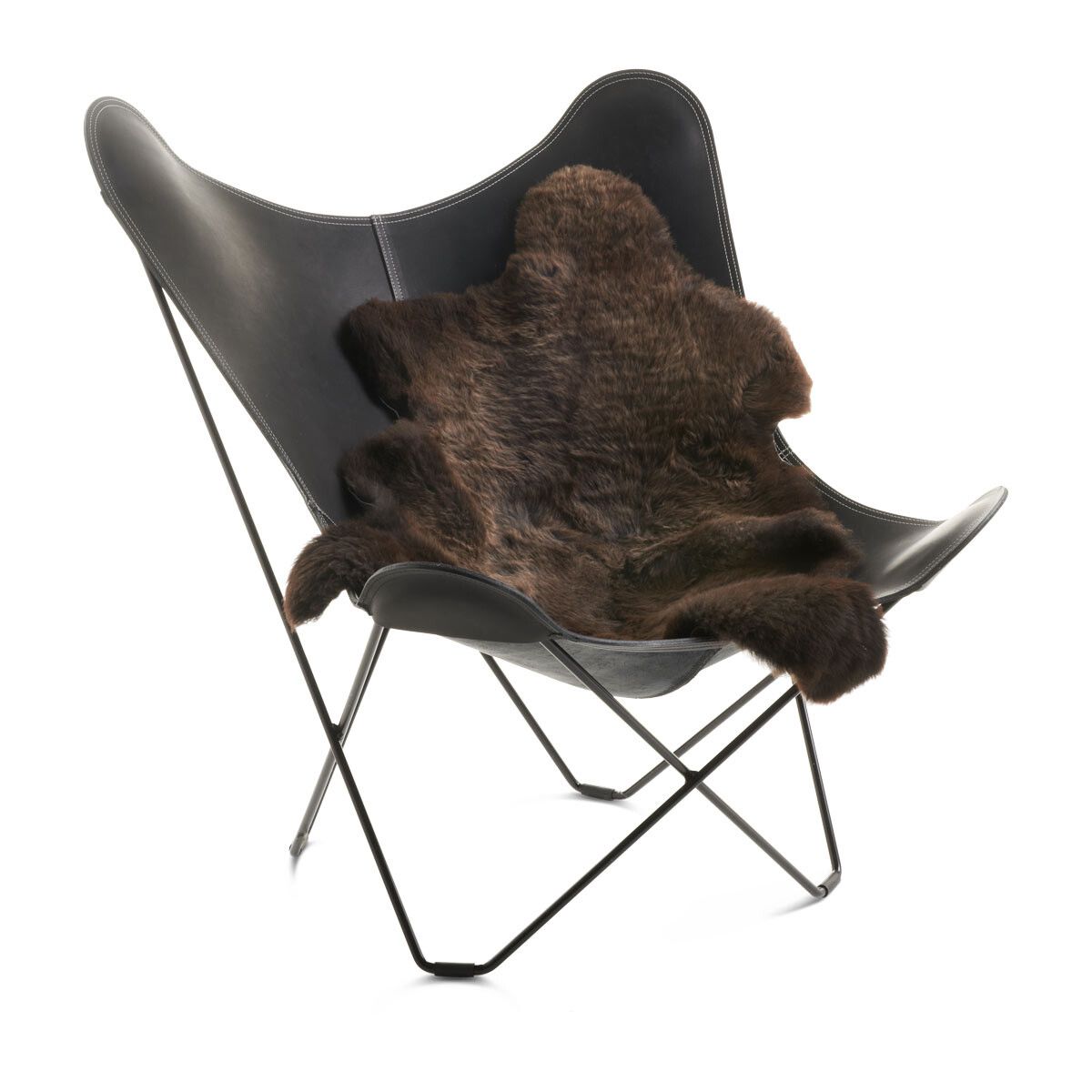 UK Sheepskin | 47+ in Natural Dark Brown