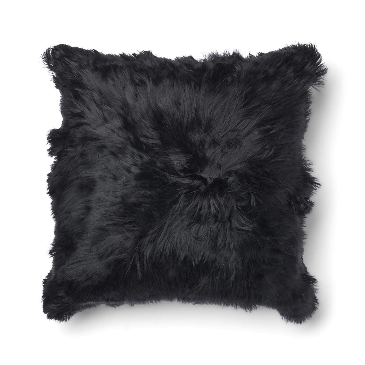 Maxi Float Cushion Alpaca | 35x35 in Black