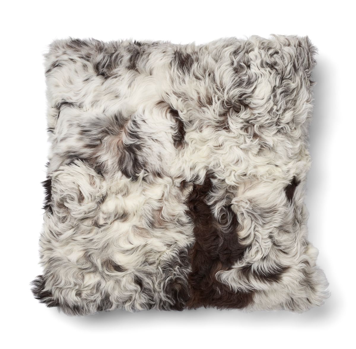 Tigrado Sheepskin Cushion | Doublesided Black/White Mix