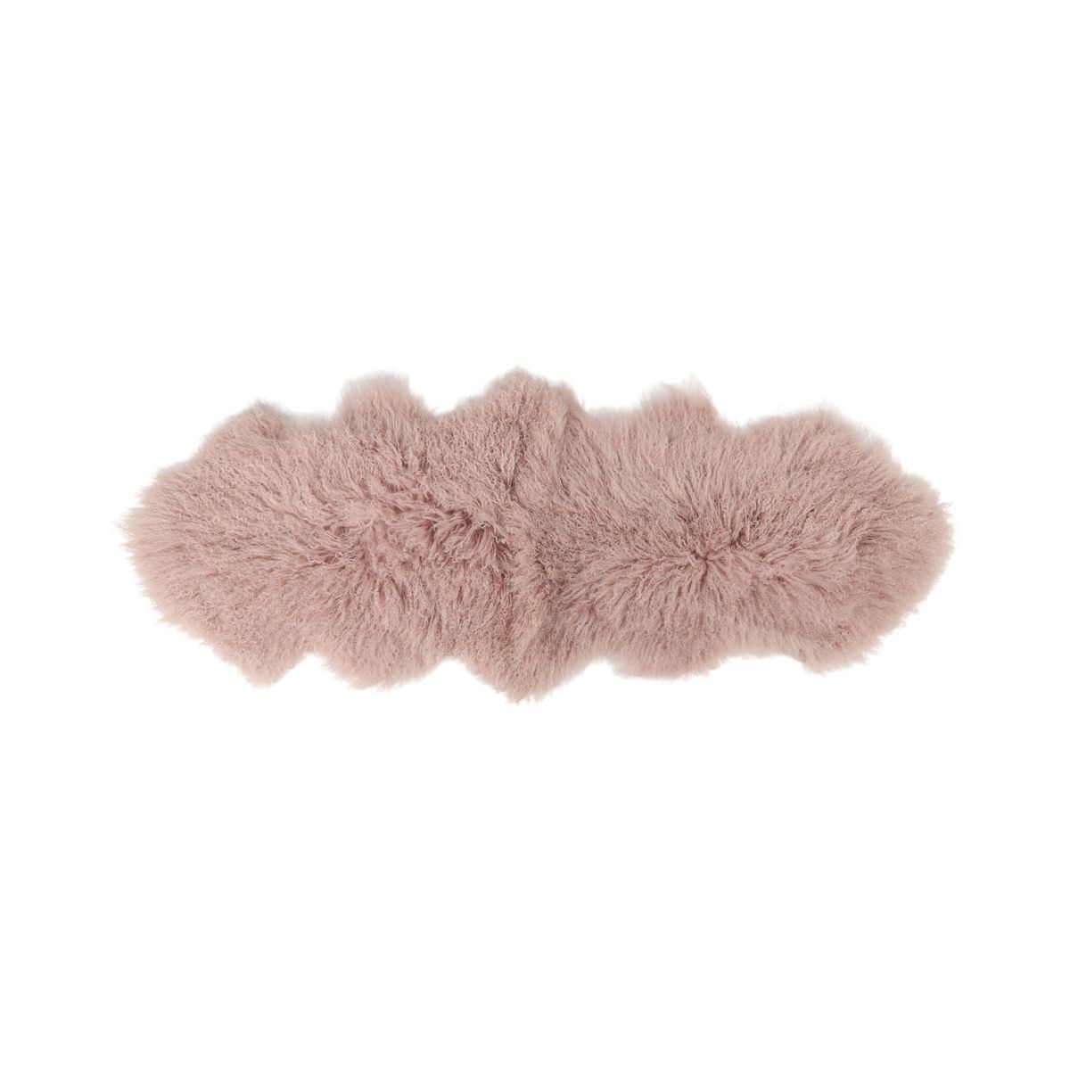 Double Tibetan Sheepskin | 150 x 55 cm Old Rose
