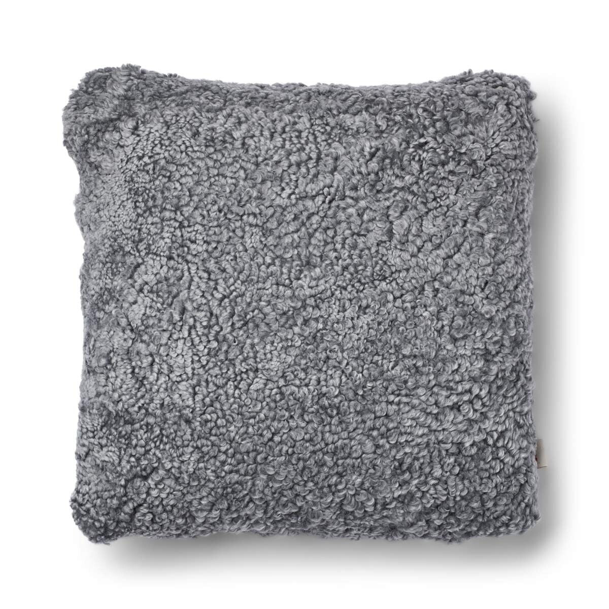 Short-Wool Sheepskin Cushion | 20x20 in | 13x20 in Stone/Light Grey