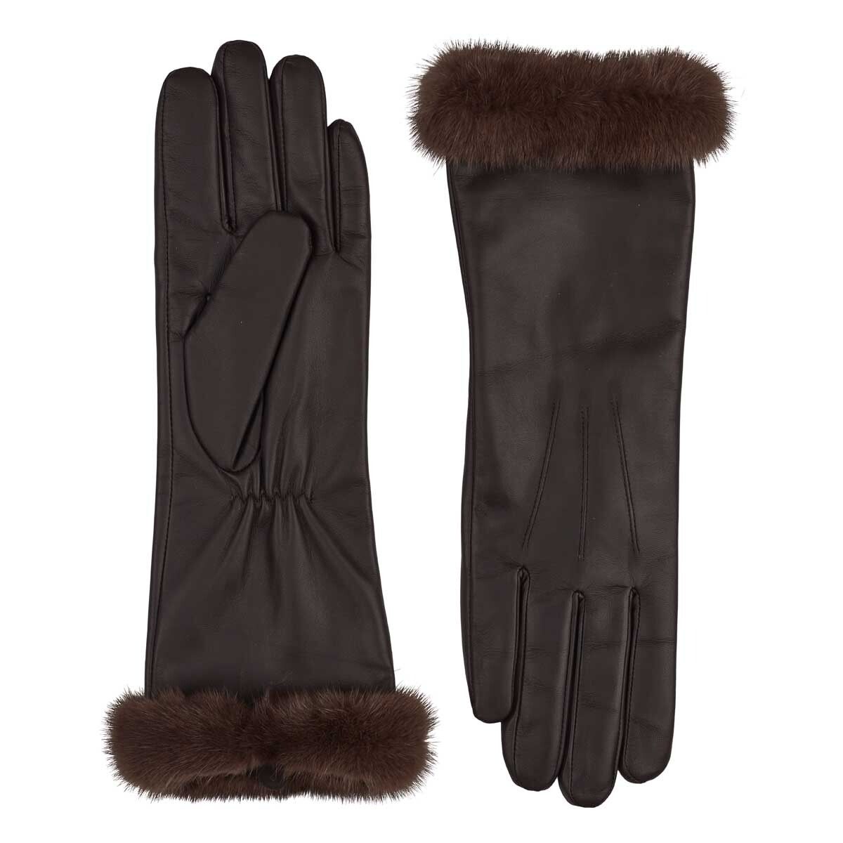 Kimberly Long Gloves Brown