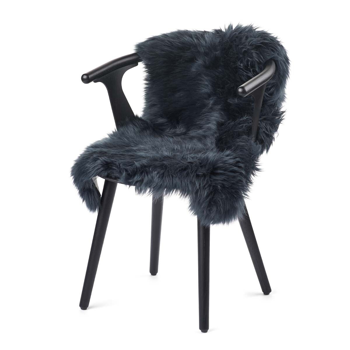 New Zealand Sheepskin | Long Wool | 39 in Navy