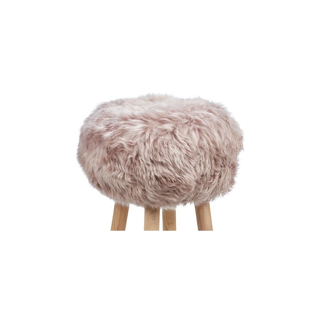 Sheepskin Stool Cover Dove