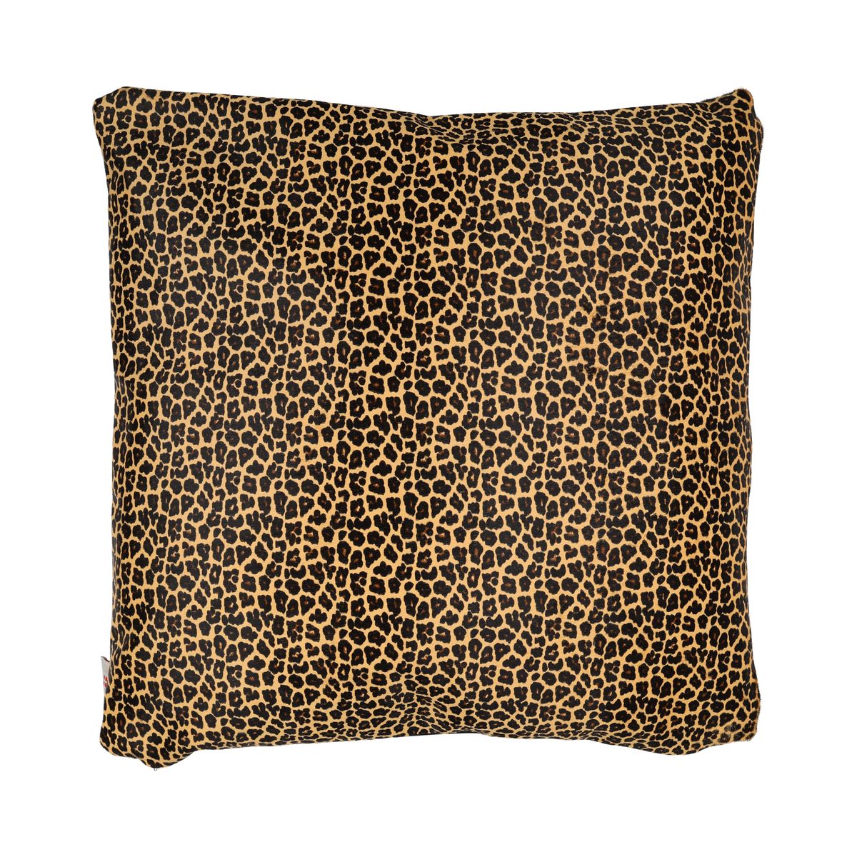 Premium Cowhide Cushion | Doublesided Yellow/Brown/Black Leopard Print
