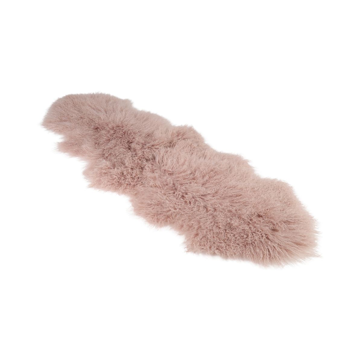Double Tibetan Sheepskin | 150 x 55 cm Old Rose