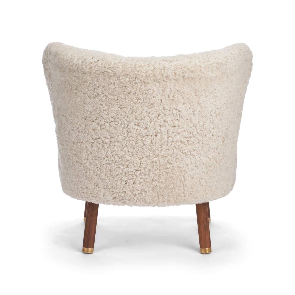 Emil Lounge Chair | Short Wool Pearl