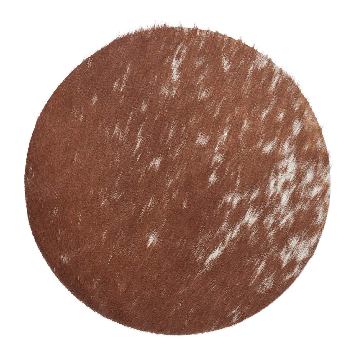 Cow Hide Seat Cover Salt/Pepper/Brown/White