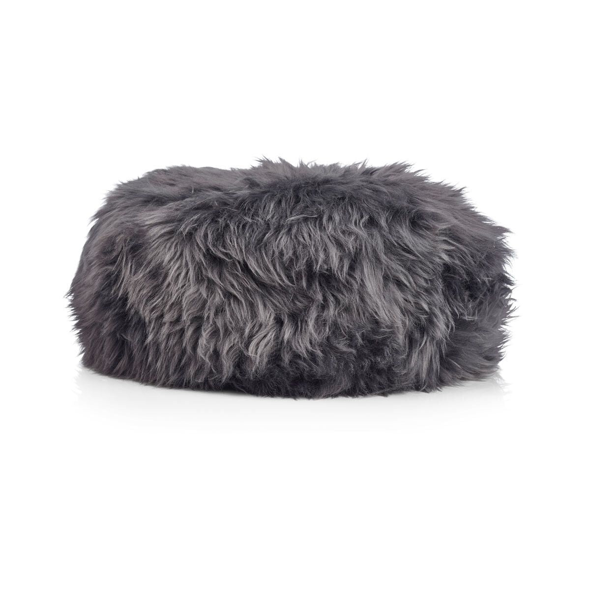 Sheepskin Stool Cover Steel