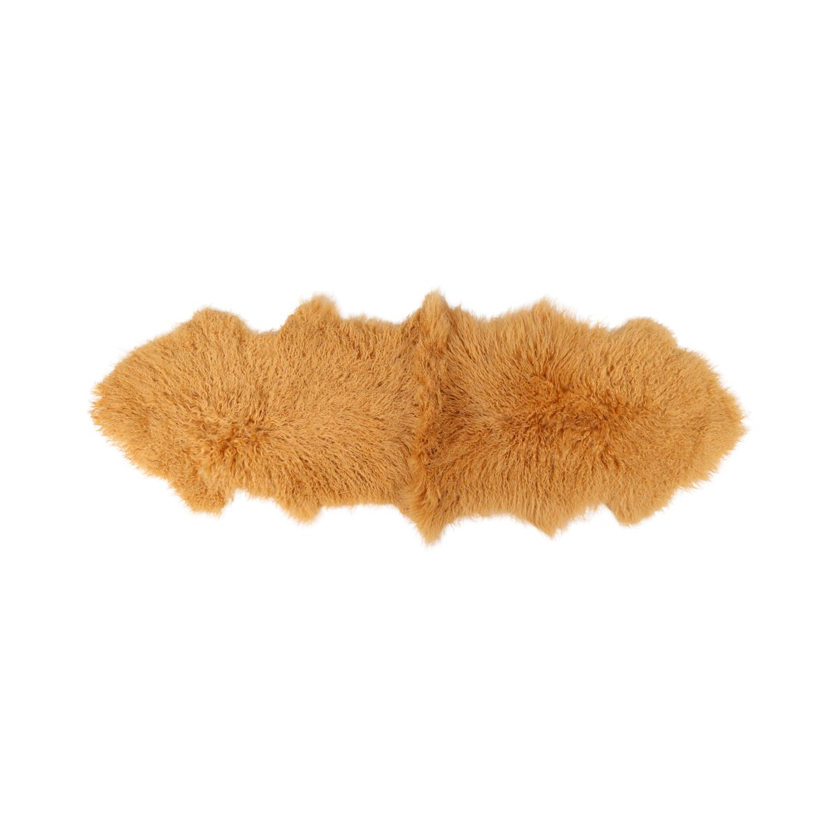 Double Tibetan Sheepskin | 150 x 55 cm Imperial Yellow
