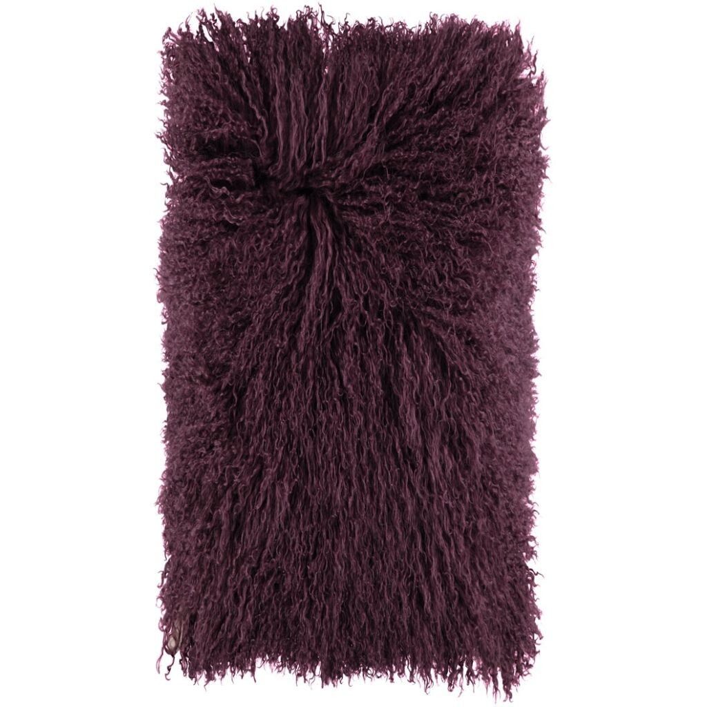 Curly Cushion | 11x22 in Aubergine