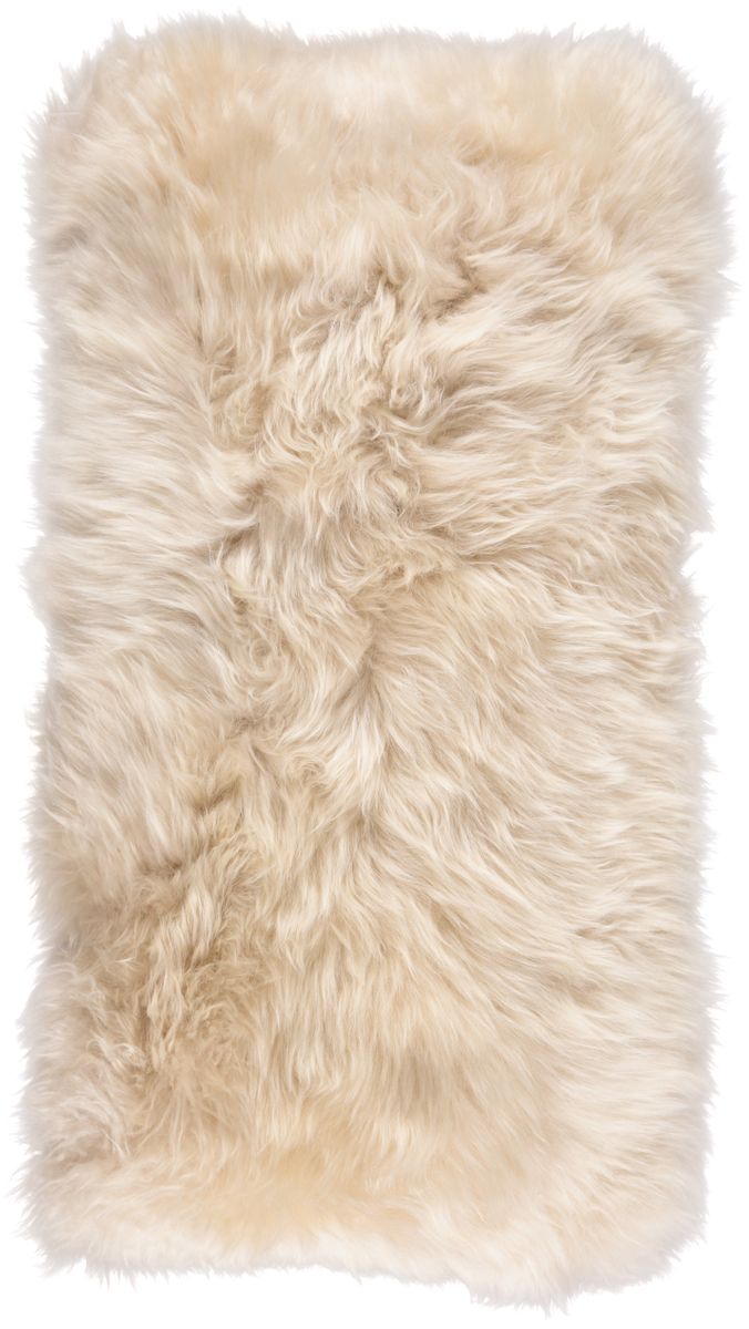 Long-Wool Sheepskin Cushion | 11x22 in Linen