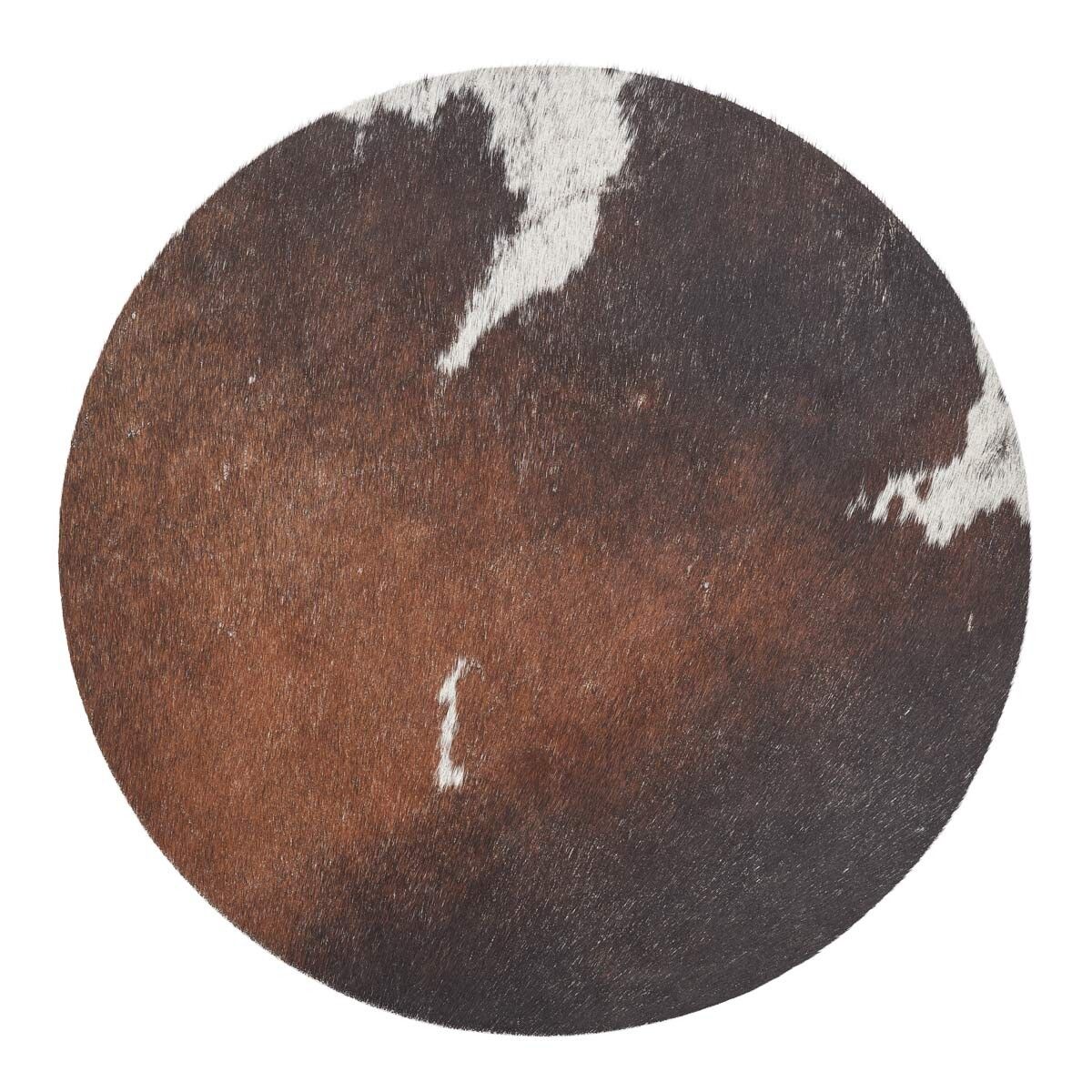 Cow Hide Seat Cover Salt/Pepper/Brown/White