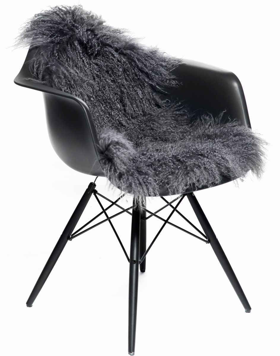 Curly Sheepskin | Tibetan | 53x20 in Steel