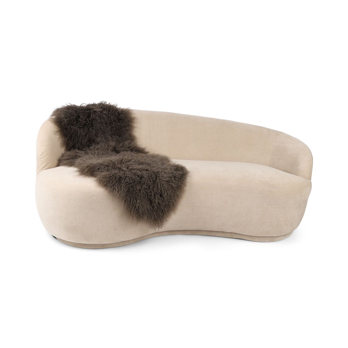 Double Tibetan Sheepskin | 150 x 55 cm Taupe
