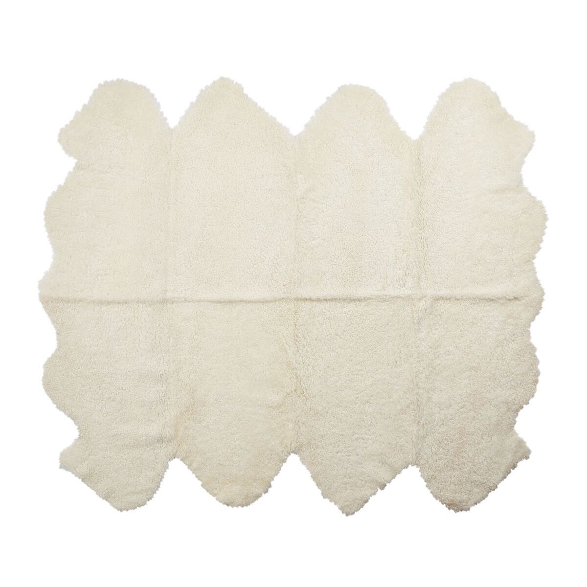 New Zealand Sheepskin | Short Curly Wool | Rug 71x84 in Ivory