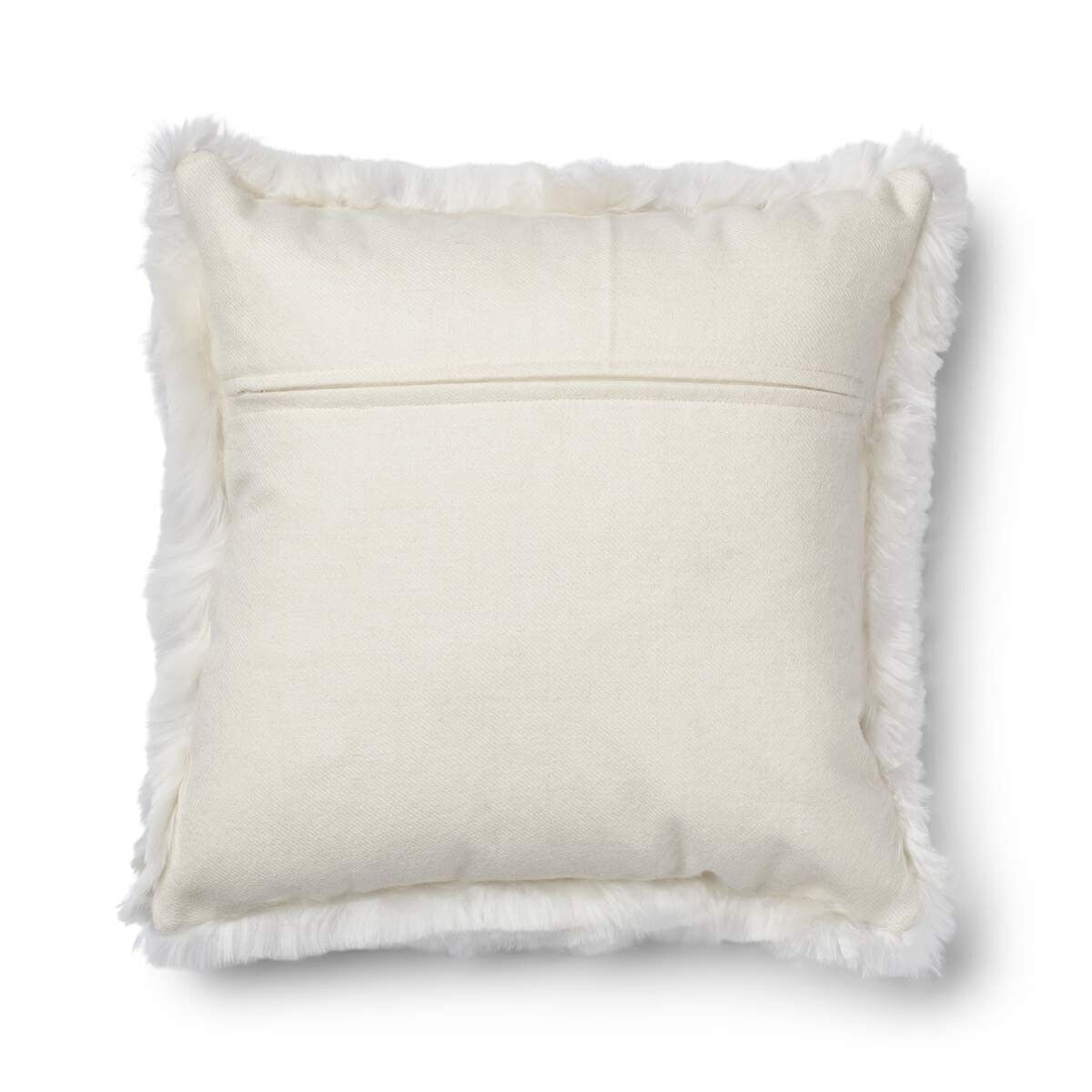 Alpaca Cushion | Long Wool White