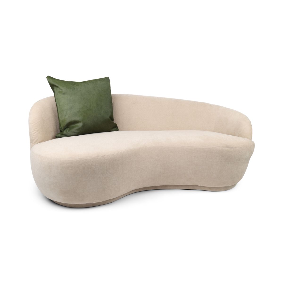 Premium Cowhide Cushion | Doublesided Khaki Green