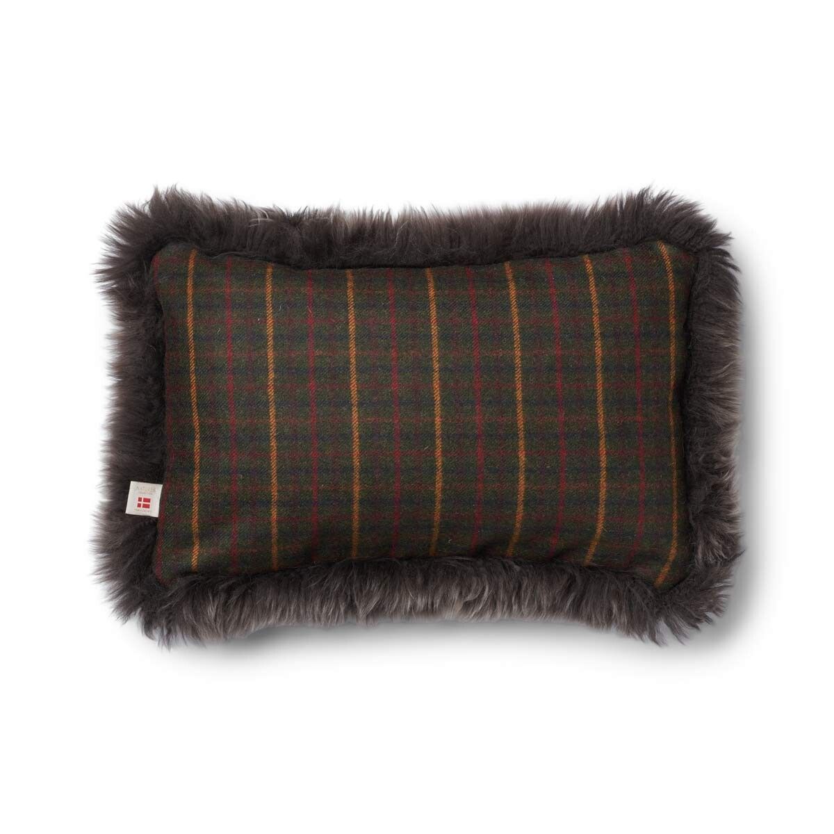 One Side Cushion | LW | 13x20 in Kilberry Fir-Dark Green/Walnut