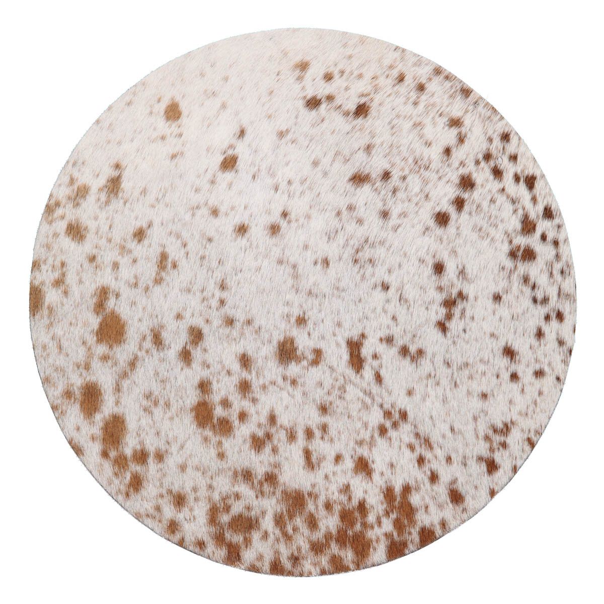 Cow Hide Seat Cover Salt/Pepper/Brown/White