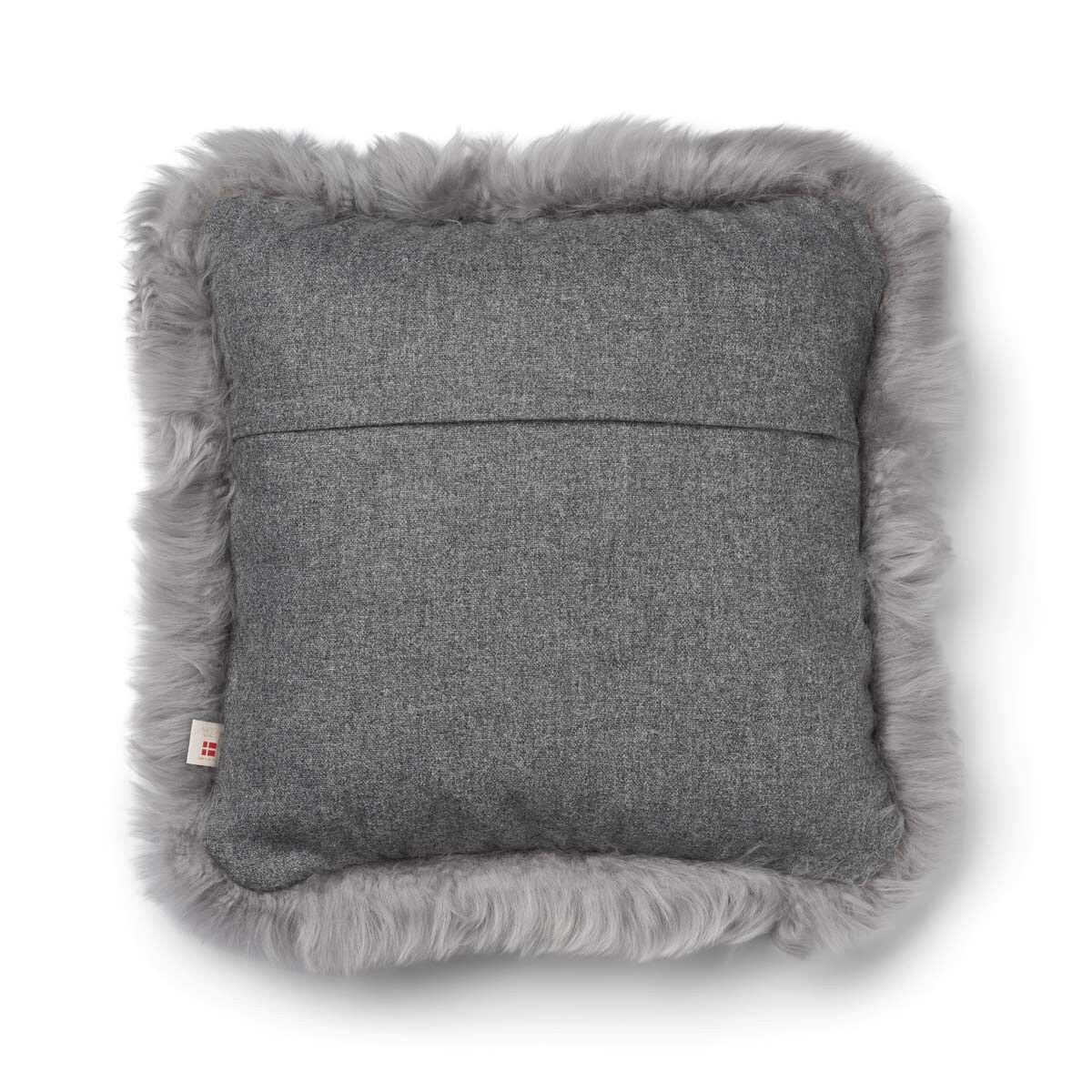 Wool Cushion | LW trim | 20x20 in | 13x20 in Stone/Light Grey