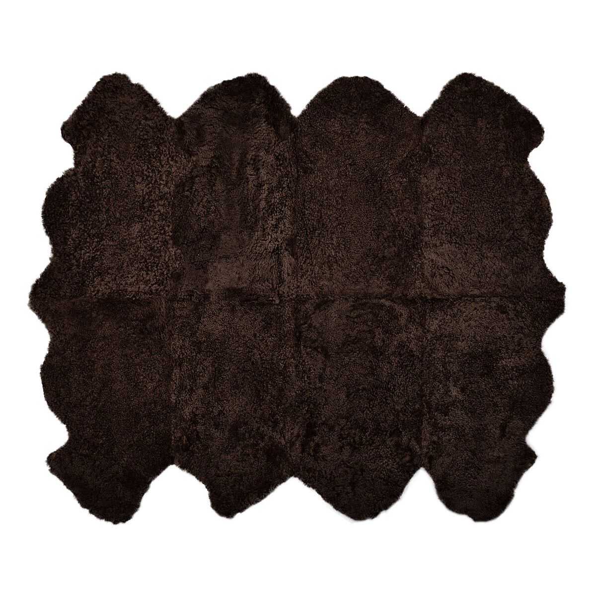 New Zealand Sheepskin | Short Curly Wool | Rug 71x84 in Cappuccino