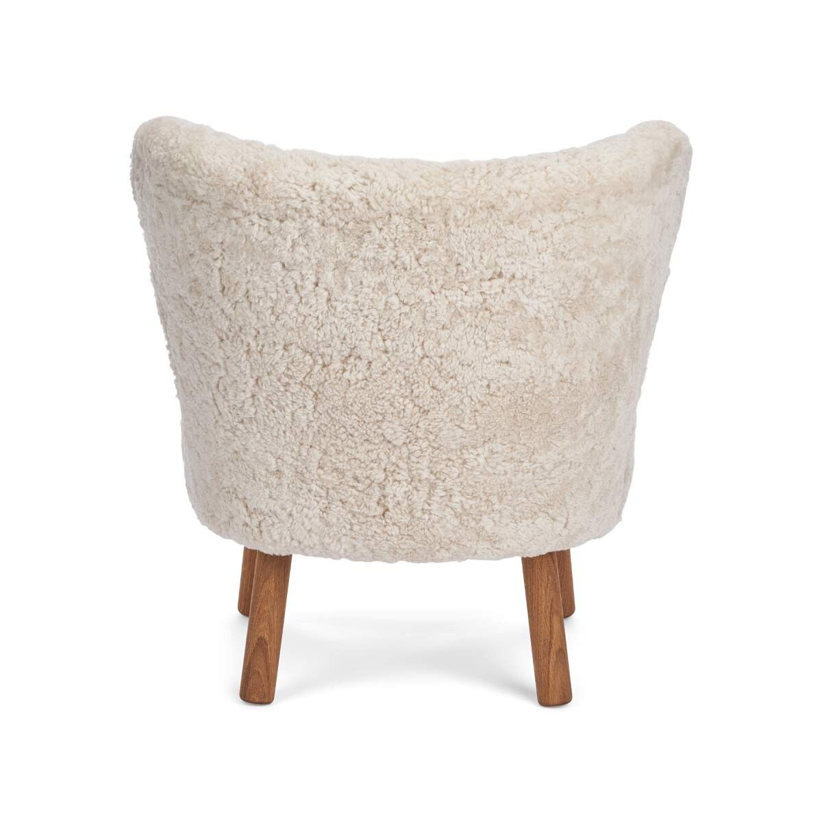 Emily Lounge Chair | Short Wool Pearl