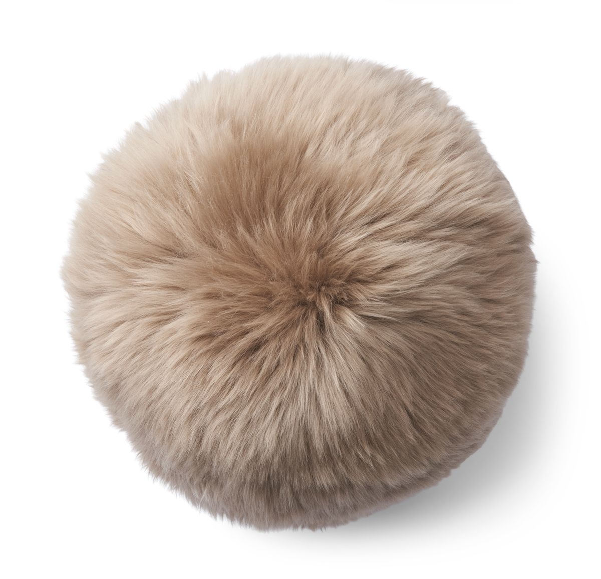 Angelite Cushion | D10 in | D12 in | D14 in | Long Wool Taupe