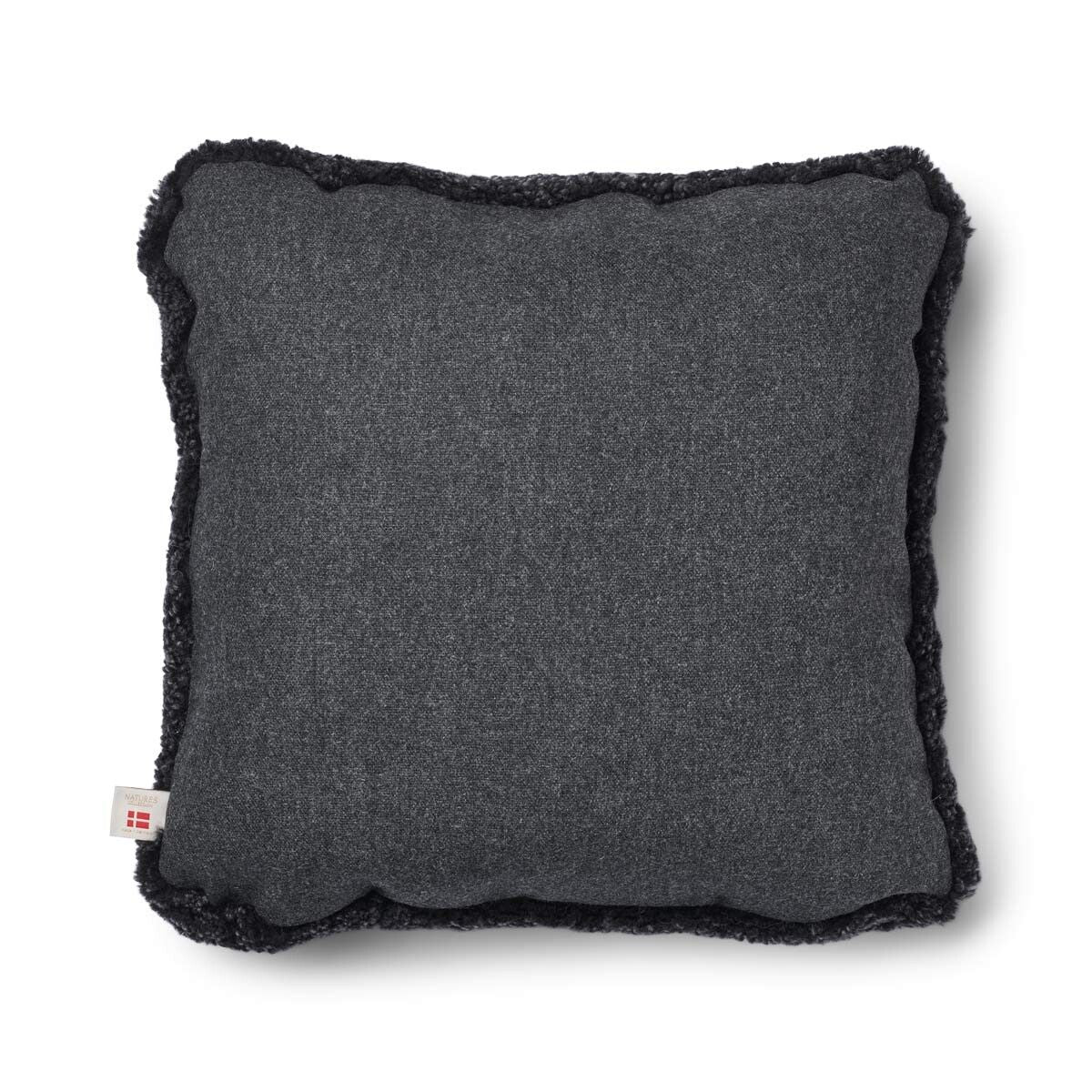 Short-Wool Sheepskin Cushion | 20x20 in | 13x20 in Charcoal/Anthracite