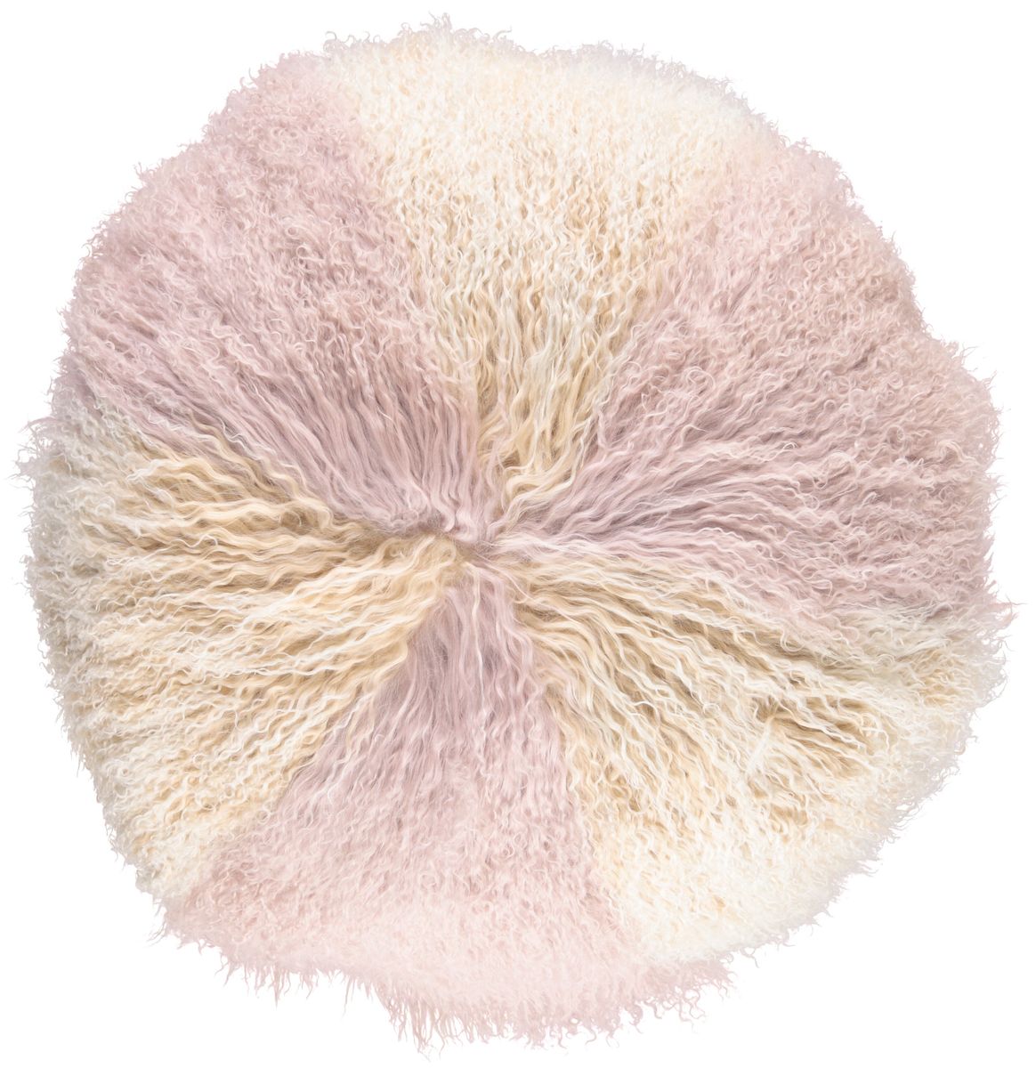 Curly Cake Cushion | D18 in | D24 in | D15 in Arctic Sunrise/Dove